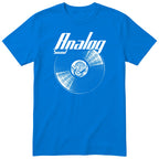 Royal Blue Analog Sound Vinyl Records t-shirt - vinyl record print, gift for audiophiles and vinyl lovers, GitGraf