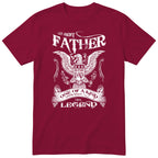 Best Father Super Dad Eagle T-Shirt - Burgundy