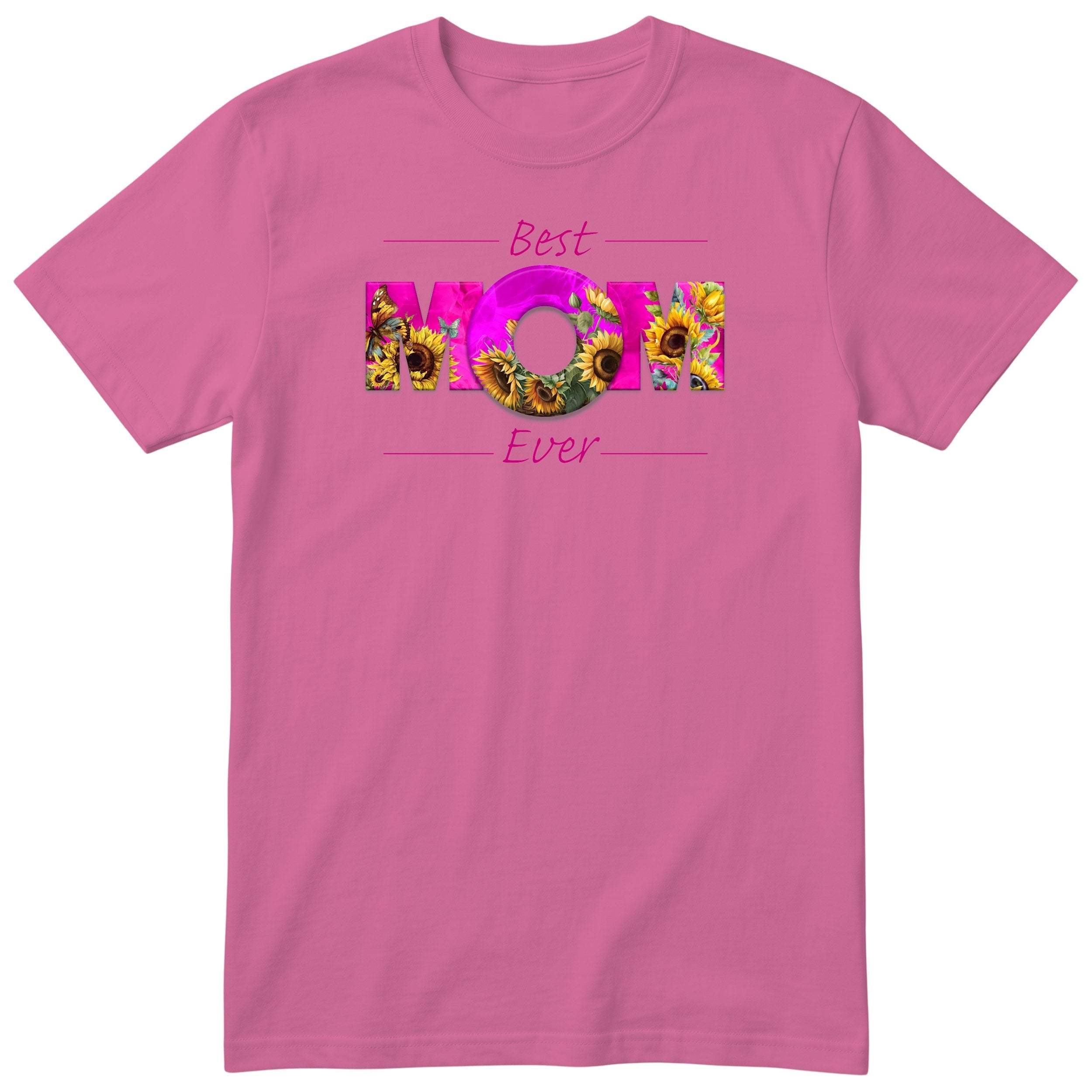 Best Mom Ever Pink Sunflower - Pink
