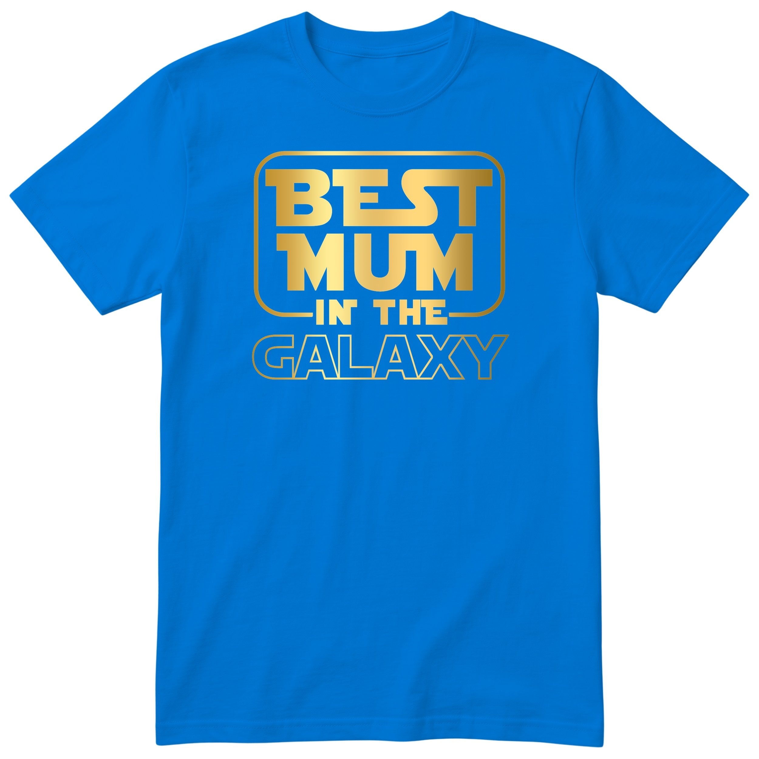 Best Mum in the Galaxy Gold - Royal Blue