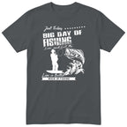 Big Day of Fishing angler tee charcoal