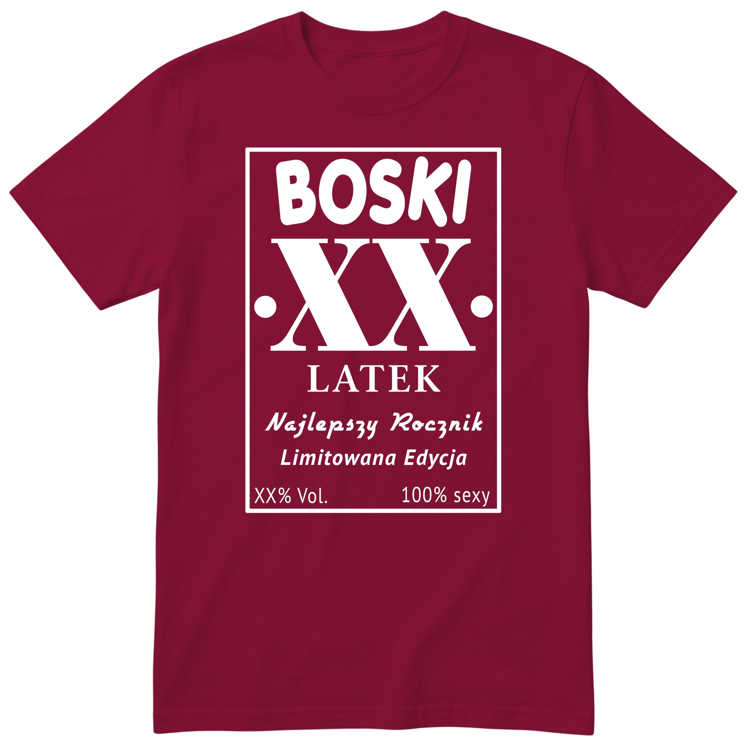 Boski XX Latek - bordowa