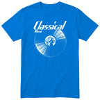 Royal Blue Classical Music Vinyl Records t-shirt - vinyl record print, gift for classical music lovers, GitGraf