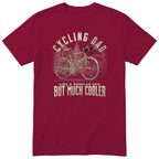 Cycling Dad Road Bike T-Shirt - Burgundy