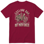 Cycling Dad Vintage Bike T-Shirt - Burgundy