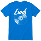 Royal Blue Funk Music Vinyl Records t-shirt - vinyl record print, gift for funk fans, GitGraf