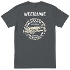 Mechanic Live Fast Drive Hard tee charcoal back