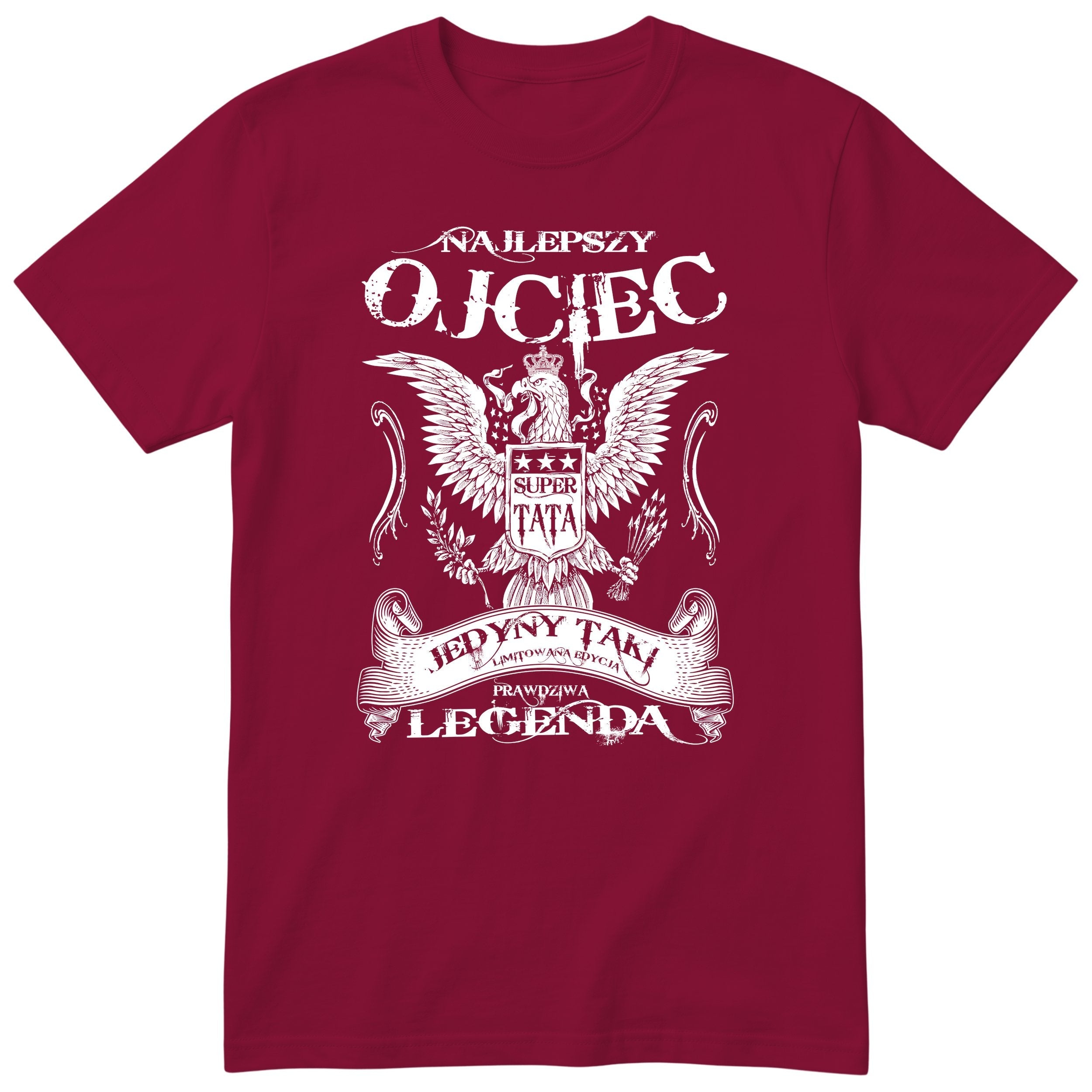 Najlepszy Ojciec Super Tata - Burgundy