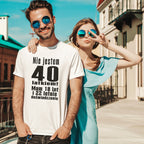 Nie Jestem 40 Latkiem - Koszulka na 40 Urodziny dla Niego - zdjęcie lifestyle 5 z 5