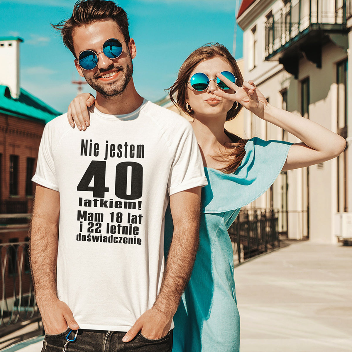 Nie Jestem 40 Latkiem - Koszulka na 40 Urodziny dla Niego - zdjęcie lifestyle 5 z 5