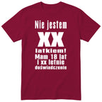 Nie Jestem XX Latkiem - Śmieszna Koszulka Urodzinowa na Każde Urodziny