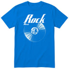 Royal Blue Rock Music Vinyl Records t-shirt - vinyl record print, gift for rock fans, GitGraf