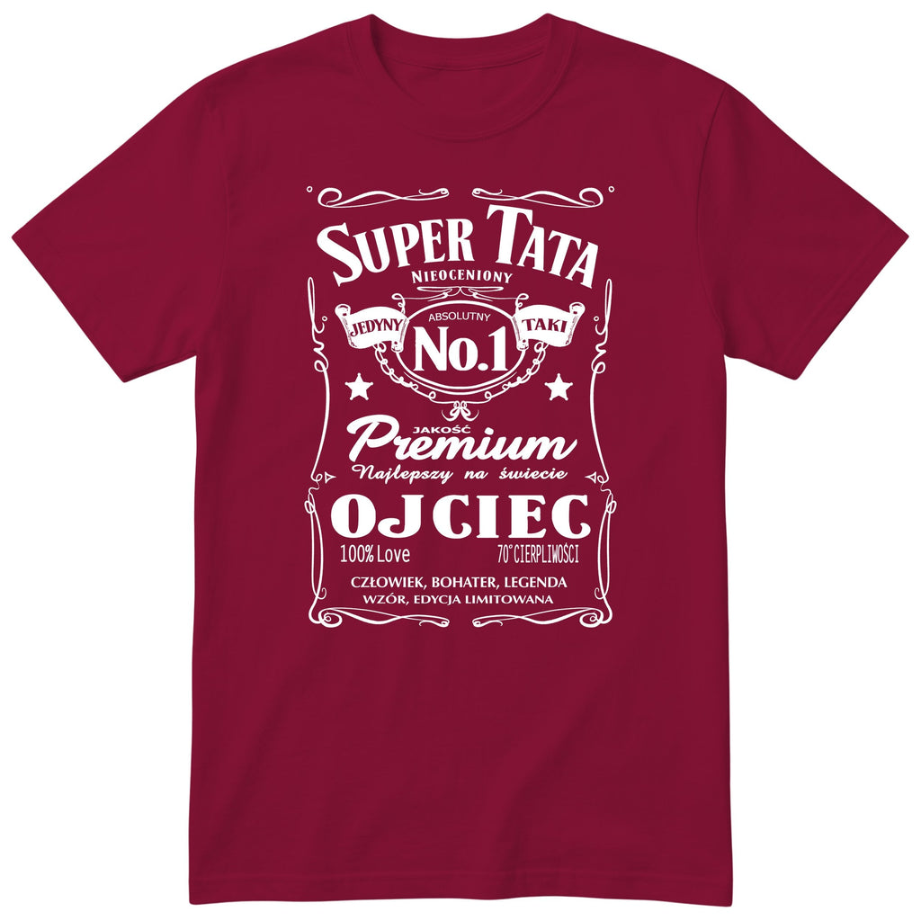 Super Tata Ojciec Whisky - Burgundy