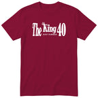 The King Just Turned 40 t-shirt - 40th birthday gift for him with a crown