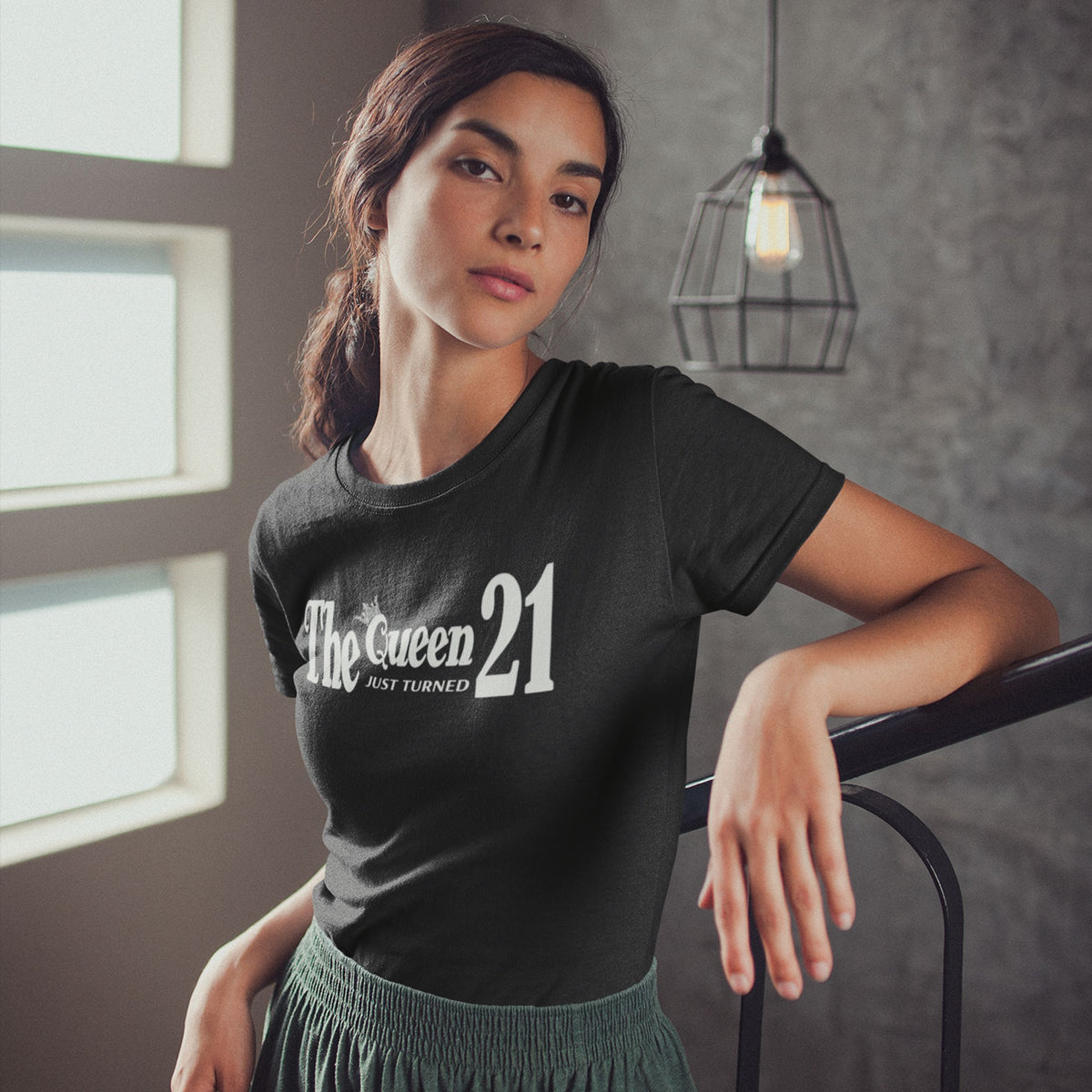 The Queen Just Turned 21 - 21st Birthday Shirt for Her - lifestyle photo 5 of 7