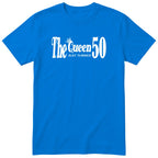 The Queen Just Turned 50 t-shirt - 50th birthday gift for her - Royal Blue