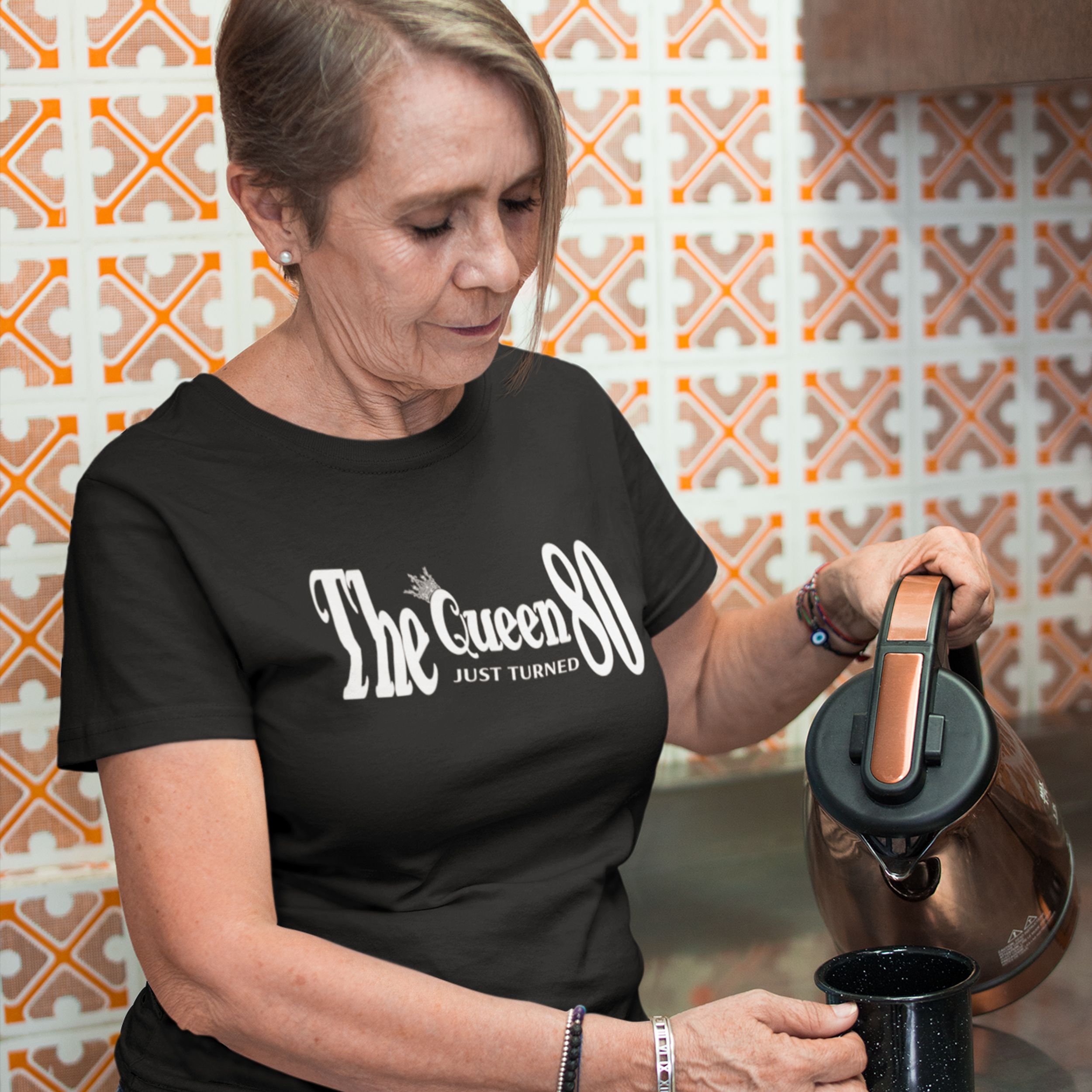 The Queen Just Turned 80 - 80th Birthday Shirt for Her - lifestyle photo 5 of 6