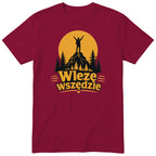 Koszulka "Wlezę Wszędzie" - bordowy t-shirt górski Polskie Koszulki