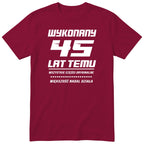 Wykonany 45 Lat Temu - bordowa