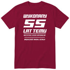 Wykonany 55 Lat Temu - bordowa