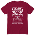 Bordowa personalizowana koszulka „Legenda Powab Wdzięk" z Twoim wiekiem - prezent dla mamy, siostry lub żony