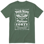 Personalised 40th Birthday T-Shirt - Aged to Perfection Gift for Him