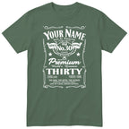 Personalised 30th Birthday T-Shirt - Aged to Perfection Gift for Him