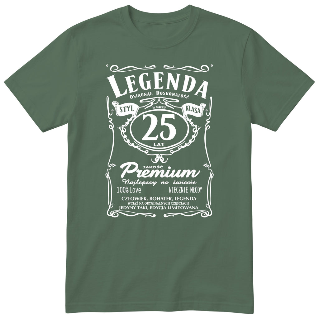 Koszulka Legenda 25 Lat - oliwkowa