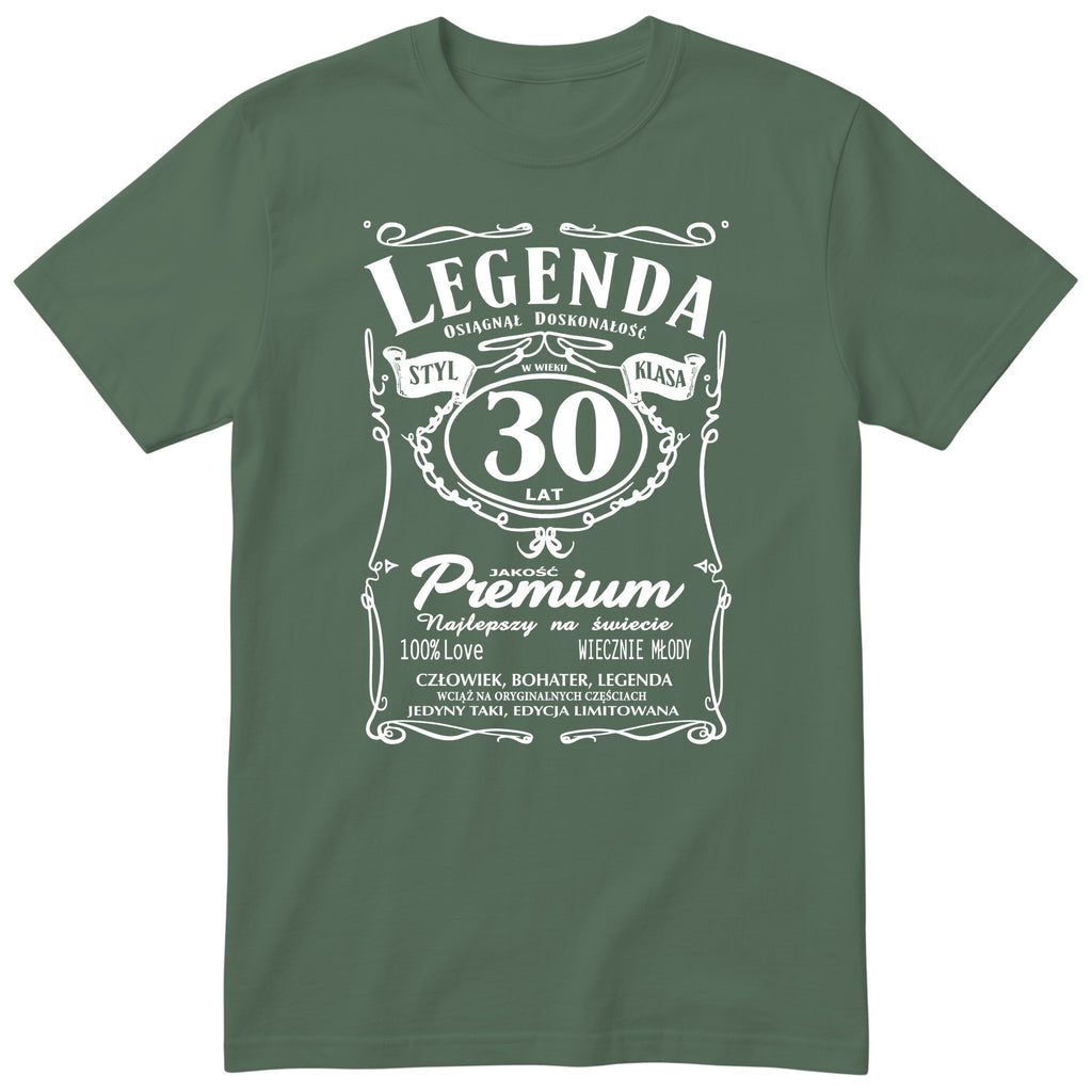 Koszulka Legenda 30 Lat - oliwkowa