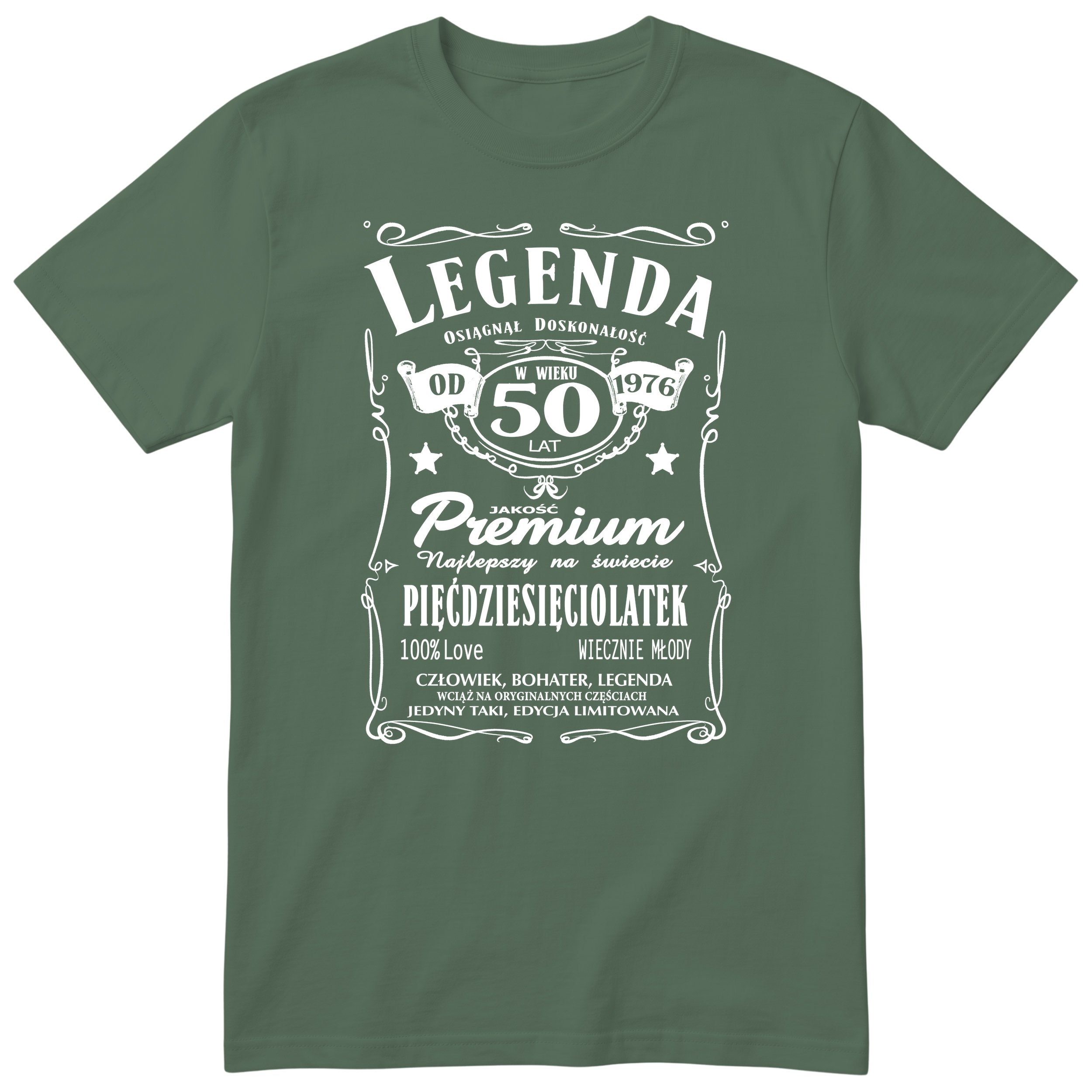 Legenda 50 Lat Koszulka - Polish 50th Birthday Gift T-Shirt Men 1976