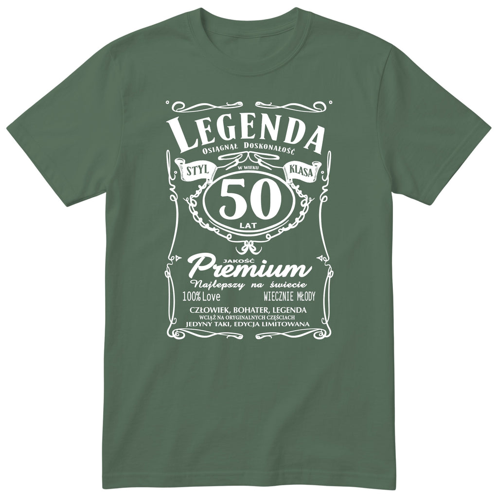 Koszulka Legenda 50 Lat - oliwkowa