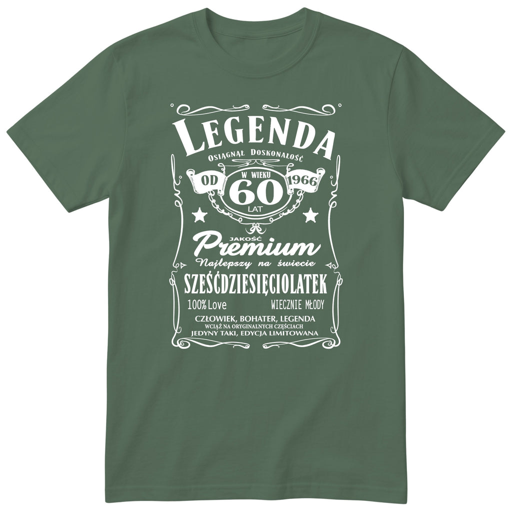 Legenda 60 Lat Koszulka - Polish 60th Birthday Gift T-Shirt Men 1966