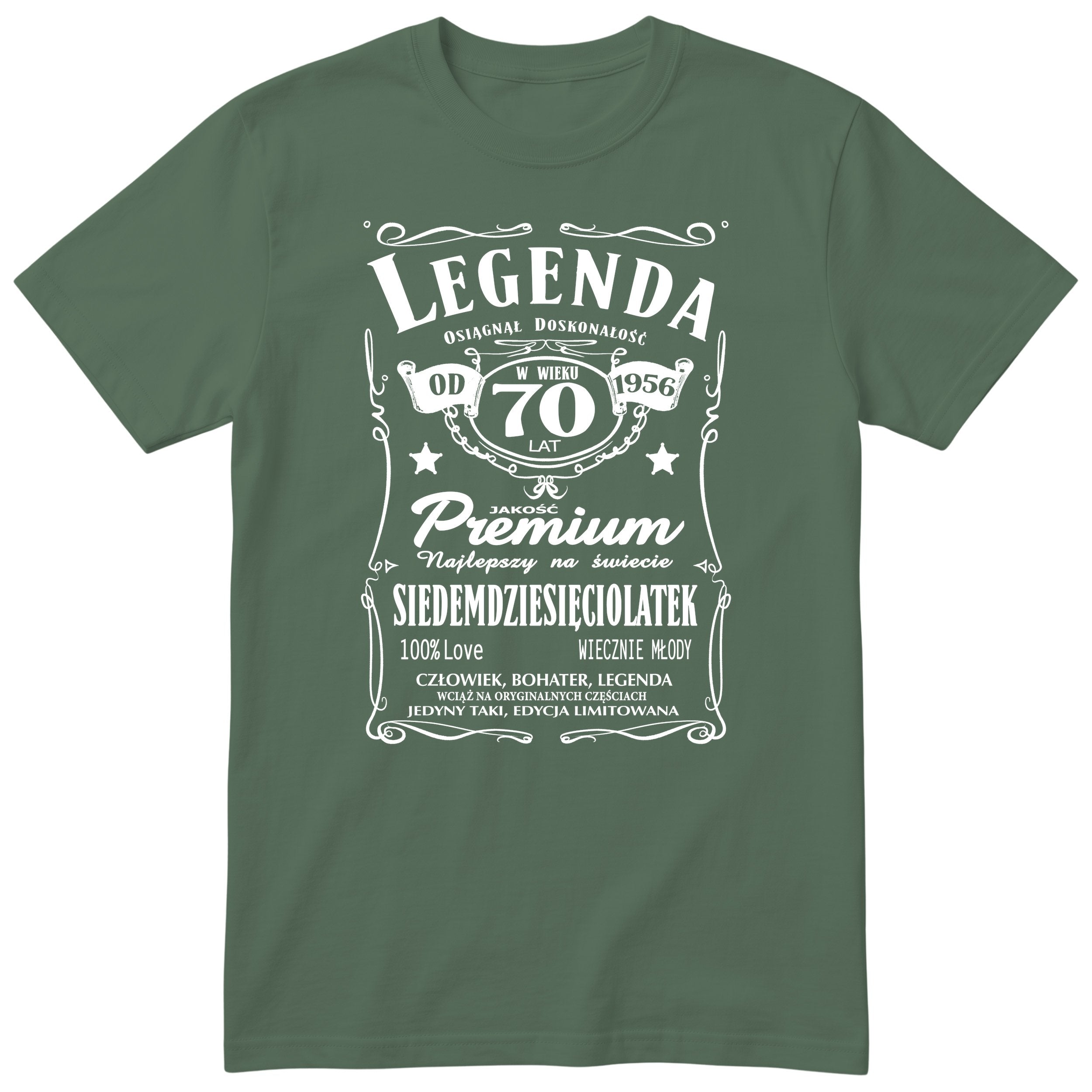 Legenda 70 Lat Koszulka - Polish 70th Birthday Gift T-Shirt Men 1956
