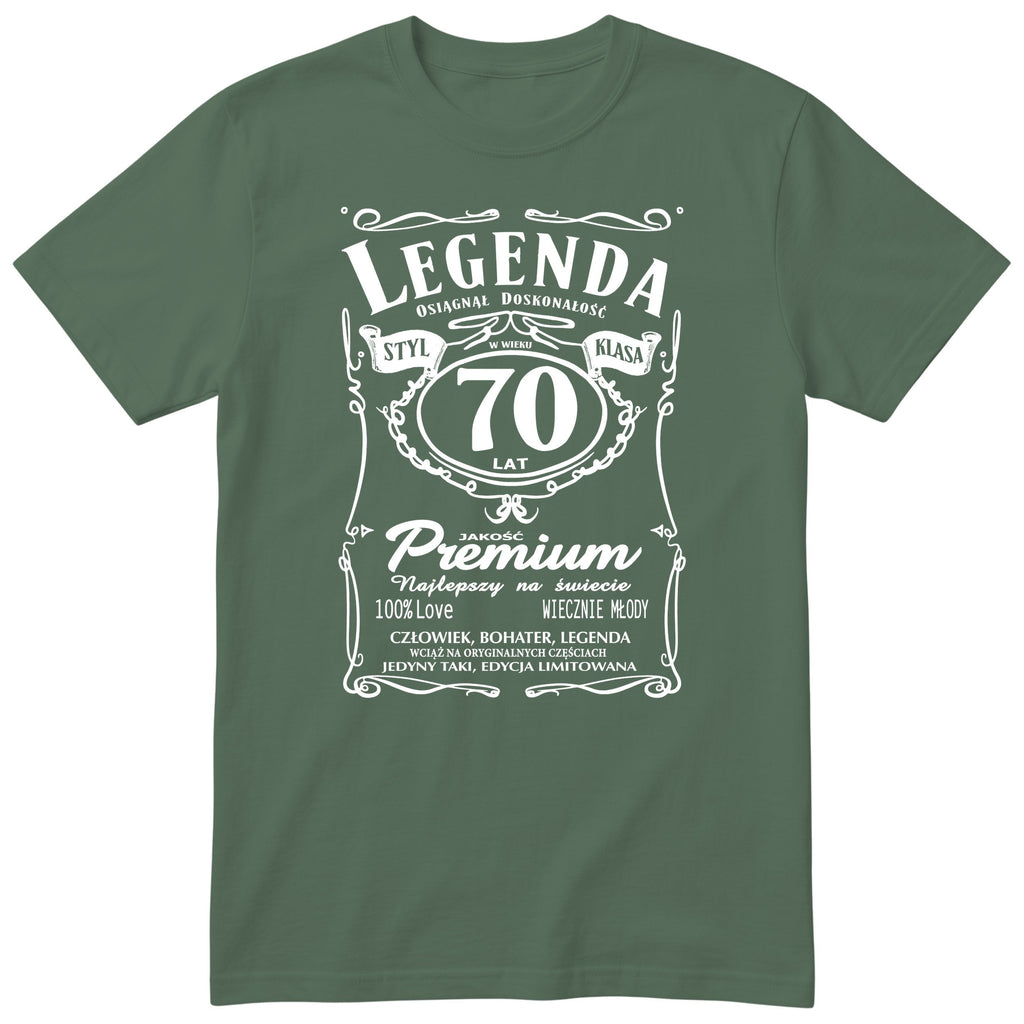 Koszulka Legenda 70 Lat - oliwkowa