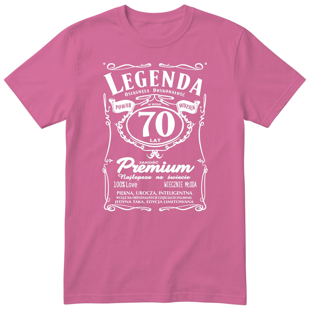 Legenda 70 Lat - Koszulka Urodzinowa Polish Birthday Gift for Her
