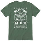 Best Dad Real Hero Whisky T-Shirt - Olive