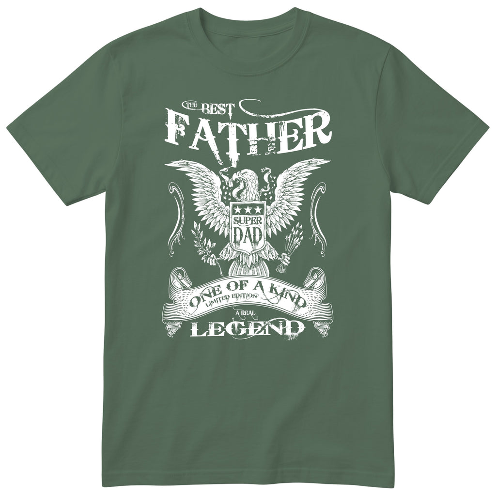 Best Father Super Dad Eagle T-Shirt - Olive
