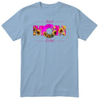 Best Mom Ever Pink Sunflower - Light Blue