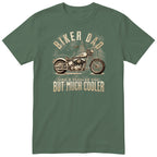 Biker Dad Chopper Motorcycle T-Shirt - Olive