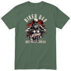 Biker Dad Legend Red Motorcycle T-Shirt - Olive