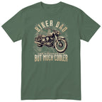 Biker Dad Vintage Motorcycle T-Shirt - Olive