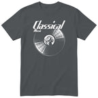 Charcoal Classical Music Vinyl Records t-shirt - vinyl record print, gift for classical music lovers, GitGraf