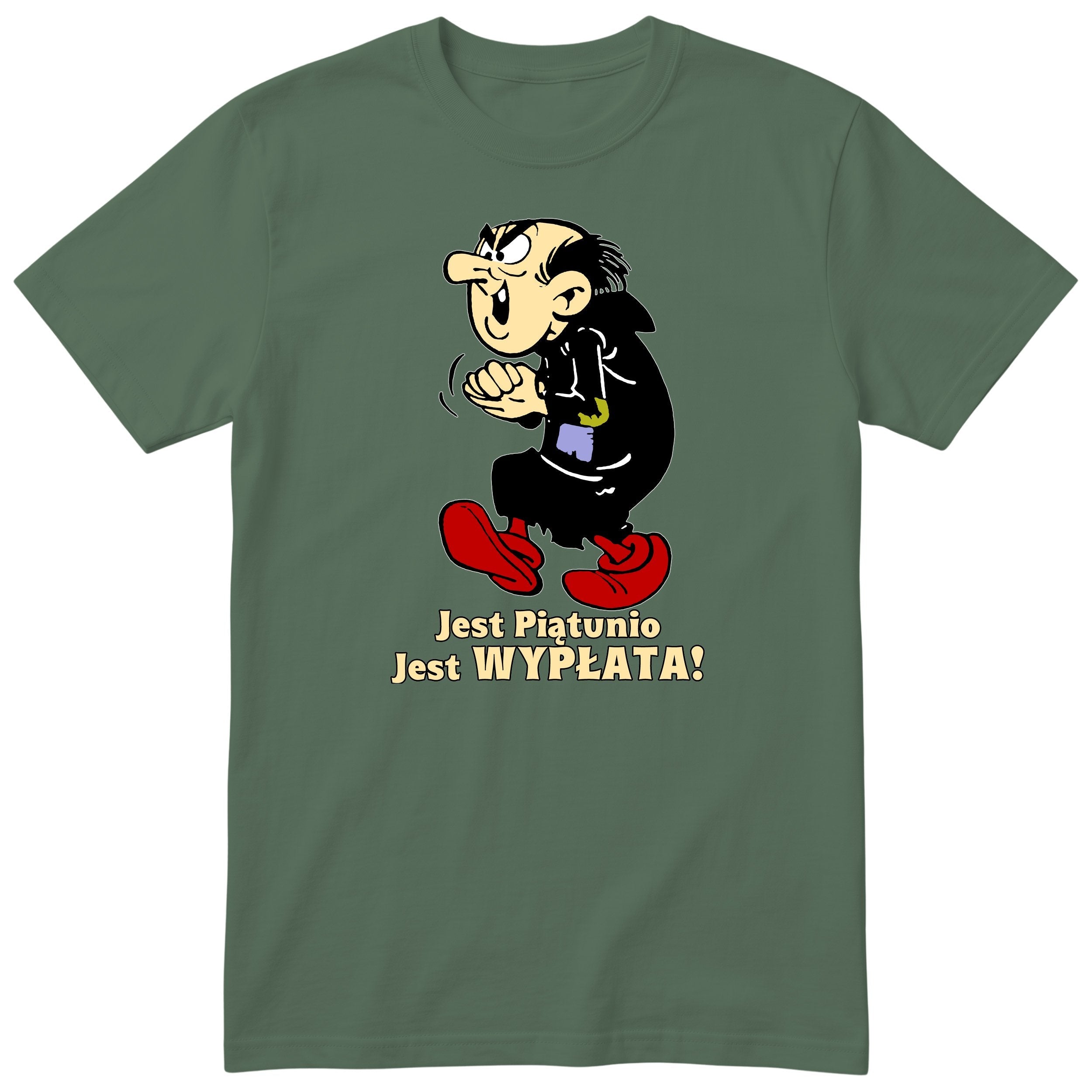Gargamel Jest Piatunio koszulka oliwkowa
