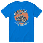 Royal Blue I'm Not Old I'm a Classic t-shirt - biker birthday gift for him with a vintage motorcycle