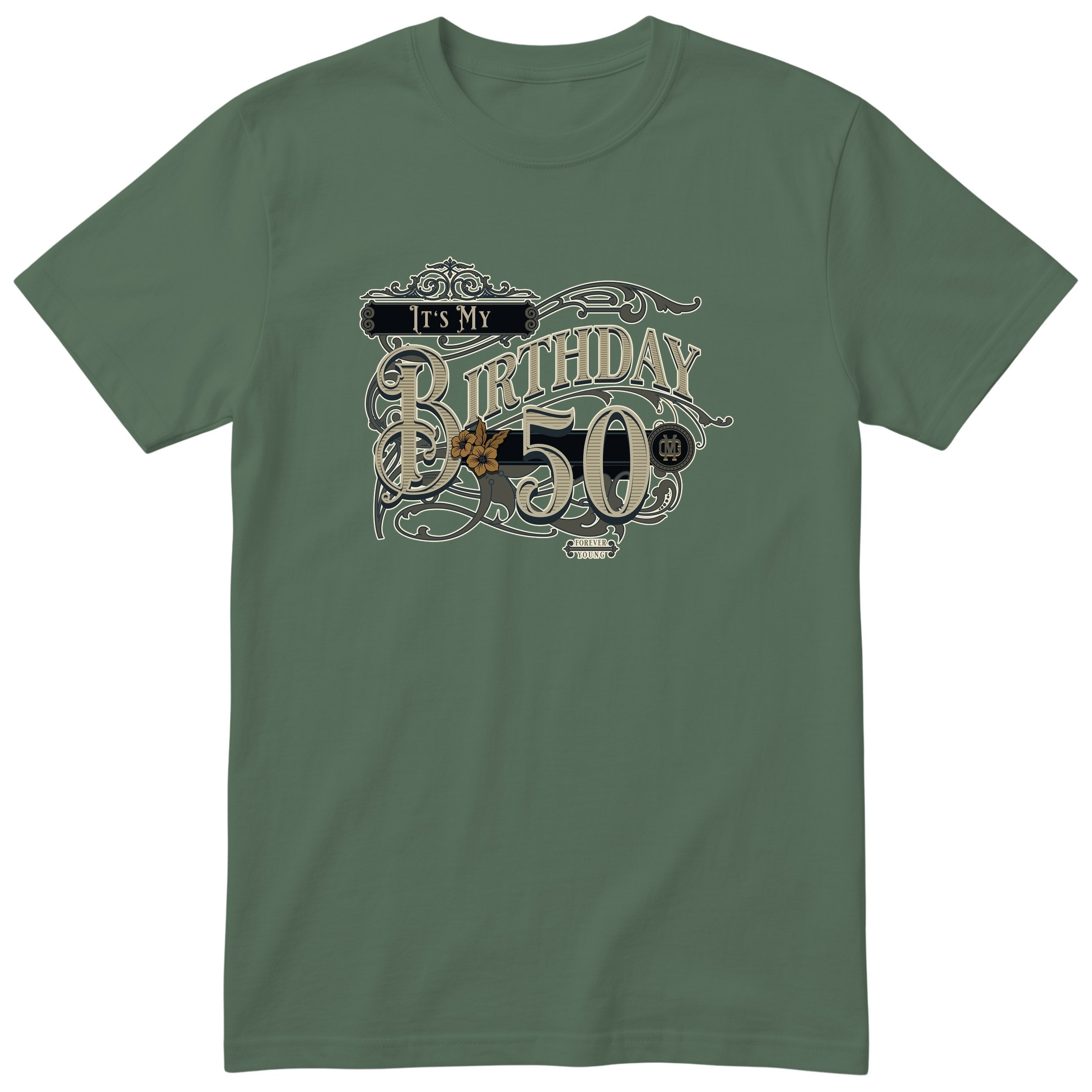 It's My Birthday 50 t-shirt - vintage 50th birthday, Forever Young, unisex