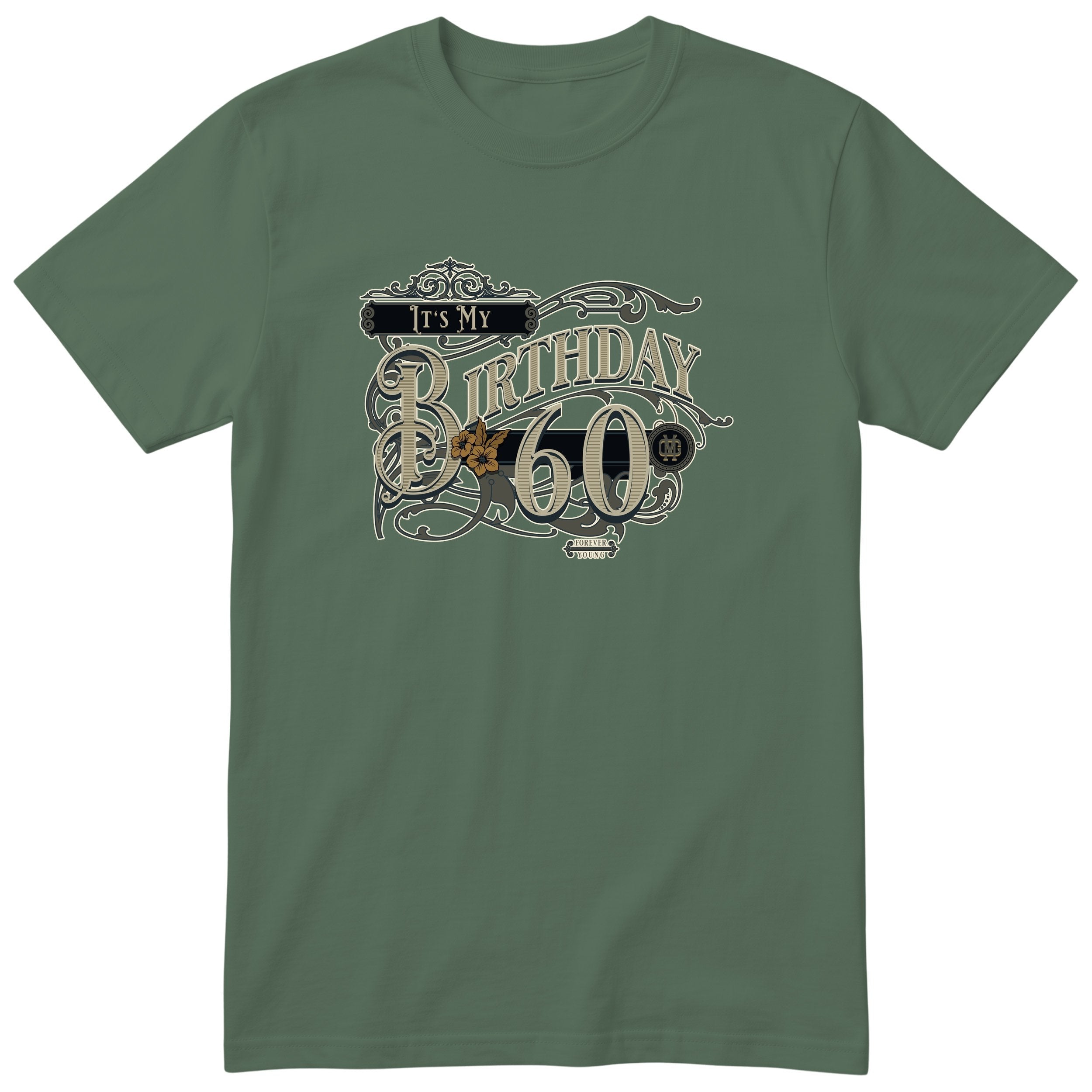 It's My Birthday 60 t-shirt - vintage 60th birthday, Forever Young, unisex