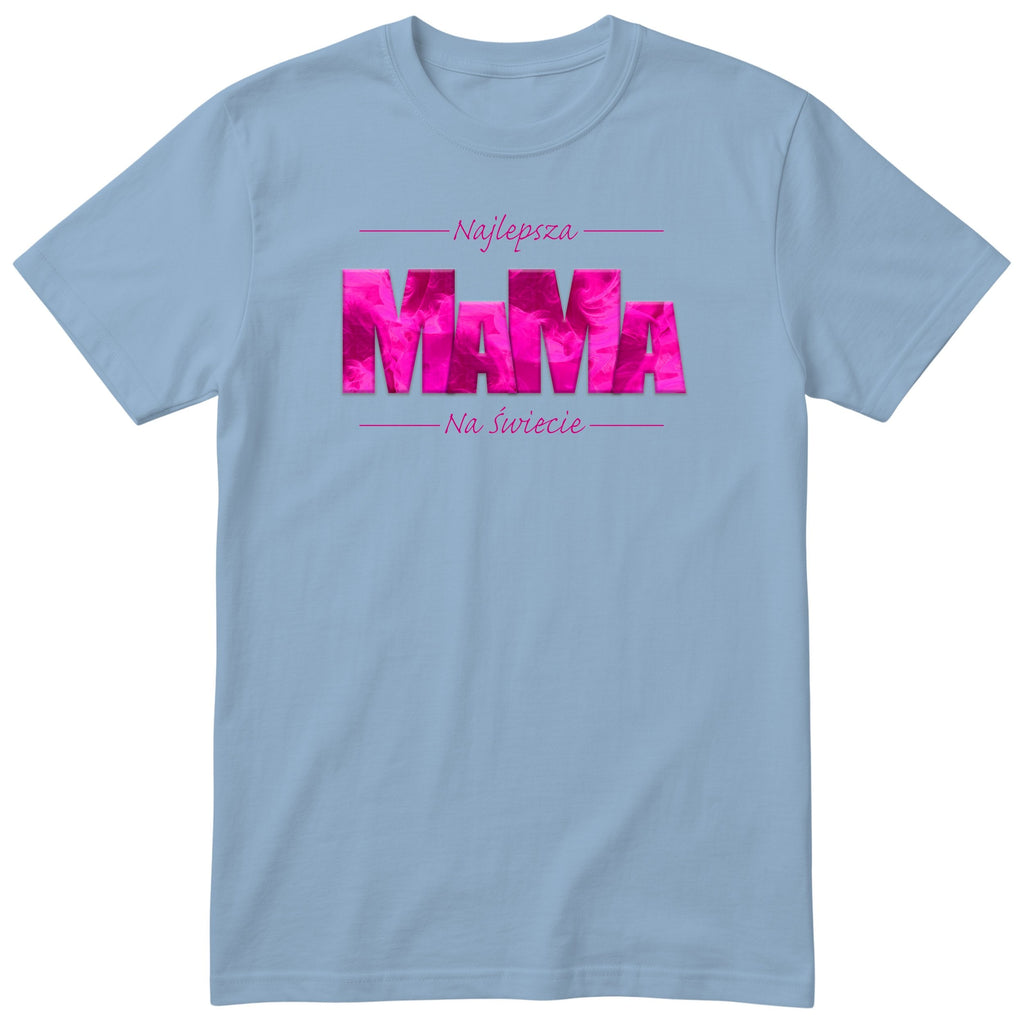 Koszulka błękitna - Mama Różowa