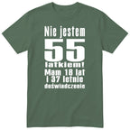 Nie Jestem 55 Latkiem - Śmieszna Koszulka Urodzinowa Polish 55th Birthday