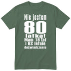 Nie Jestem 80 Latką - Śmieszna Koszulka Urodzinowa Polish 80th Birthday