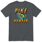 Pike Hunter Fishing T-Shirt - Gift for Anglers | Fisherman Tee - Charcoal